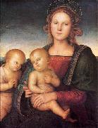 Pietro Perugino Madonna with Child and the Infant St John Sweden oil painting artist